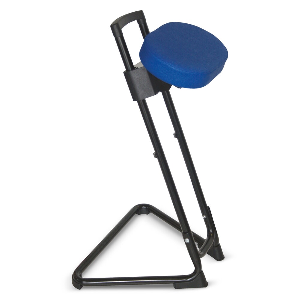 Apoyo isquiático, asiento basculante e inclinable de cuero sintético, altura de asiento de 600-850 mm, rojo fuego/negro Imagen del producto: Apoyo isquiático, asiento basculante e inclinable de cuero sintético, altura de asiento de 600-850 mm, rojo fuego/negro