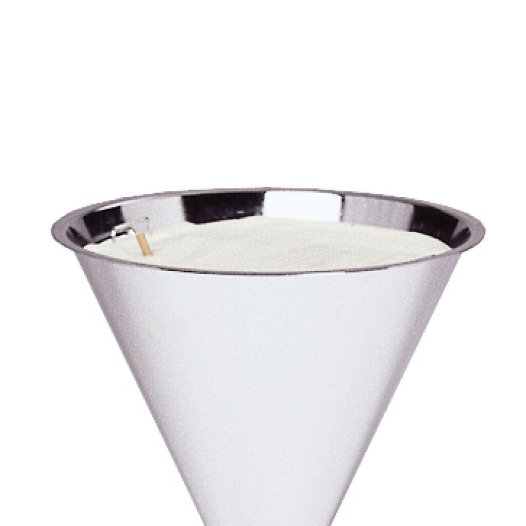 Imagen del producto: Arena de cuarzo plateada para cenicero, 25 kg