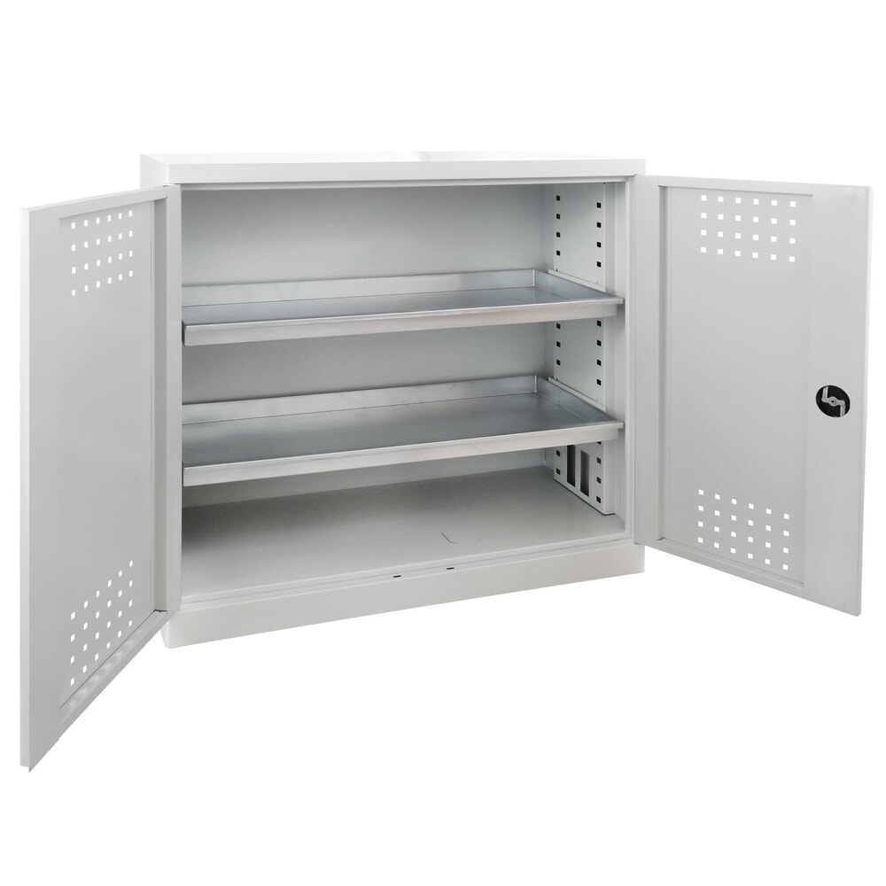 Número de imagen del producto 3: Armario BASIC para protección del medio ambiente y para productos químicos, HxAxF 1.000 x 1.000 x 500 mm, 2 cubas de contención