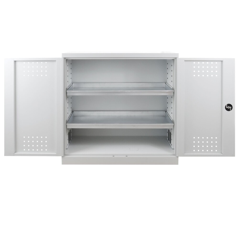 Número de imagen del producto 4: Armario BASIC para protección del medio ambiente y para productos químicos, HxAxF 1.000 x 1.000 x 500 mm, 2 cubas de contención