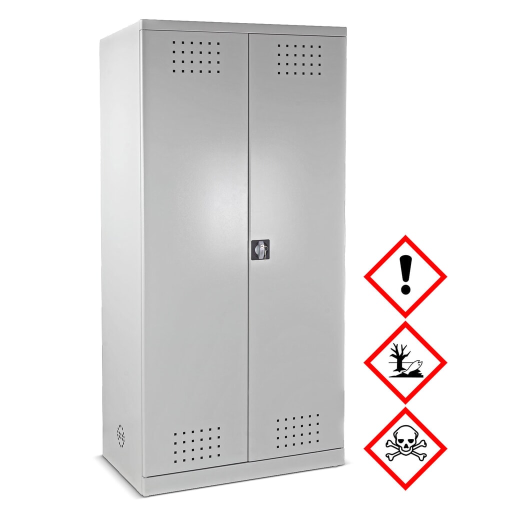 Número de imagen del producto 2: Armario para productos fitosanitarios y químicos HEMMDAL con 4 cubas de contención, HxAxF 1.920 x 920 x 580 mm