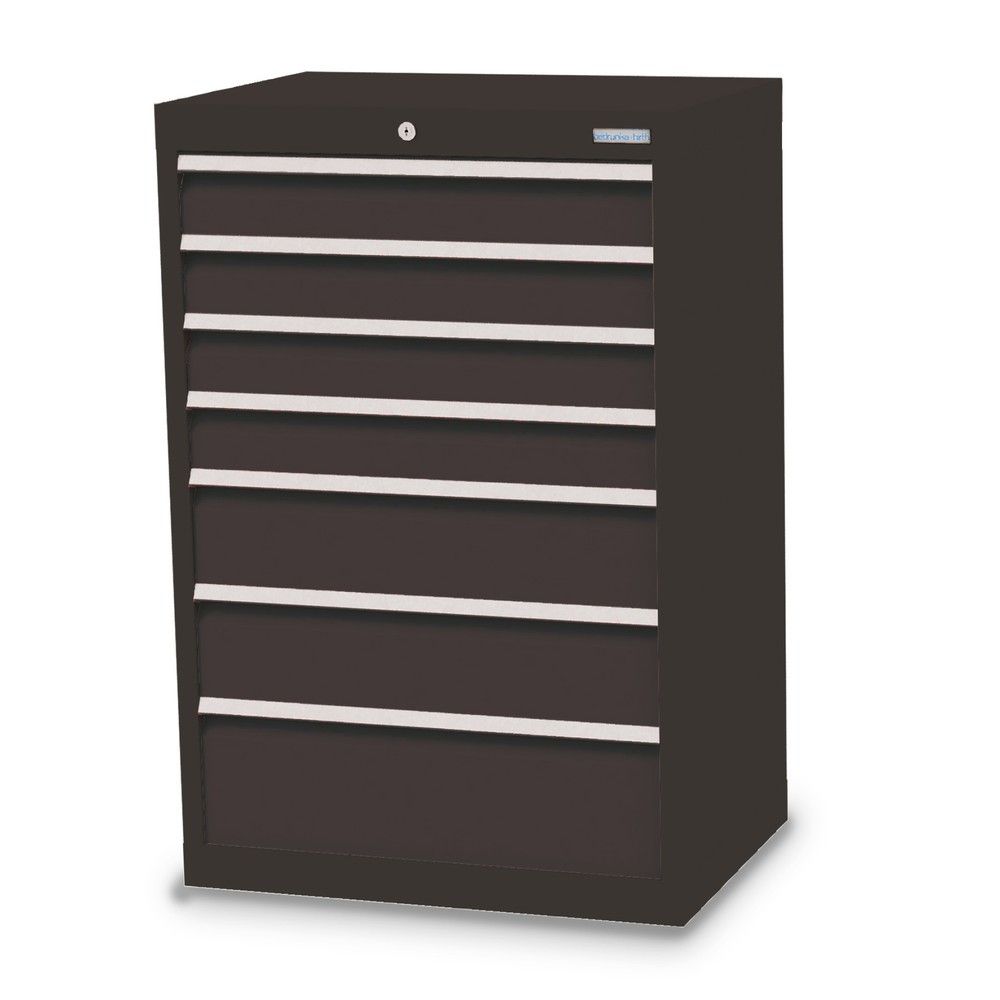 Imagen del producto: Armario con cajones Bedrunka+Hirth Profi, cajones 4x100 + 2x150 + 1x200 mm, H x A x F 1.019 x 680 x 500 mm, gris antracita, gris antracita