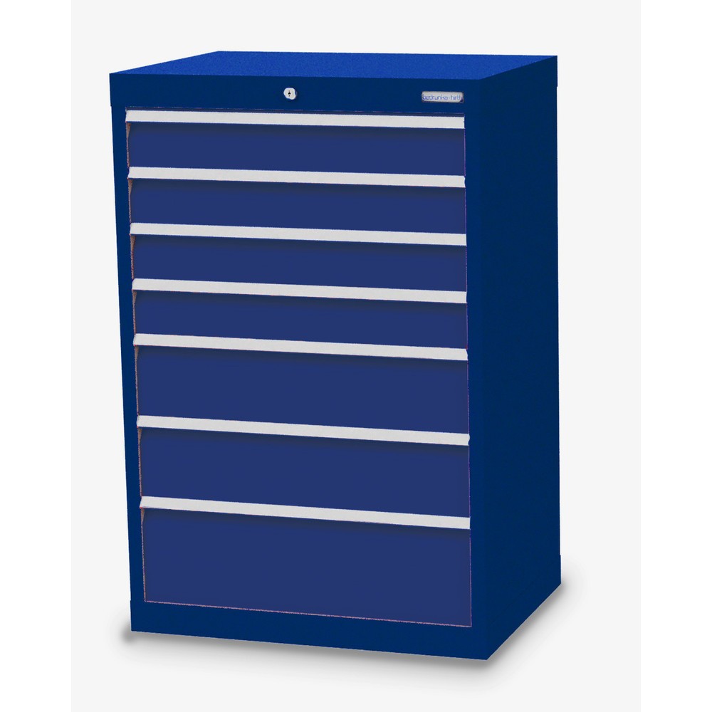 Imagen del producto: Armario con cajones Bedrunka+Hirth Profi, cajones 4x100 + 2x150 + 1x200 mm, H x A x F 1.019 x 680 x 500 mm, azul genciana, azul genciana