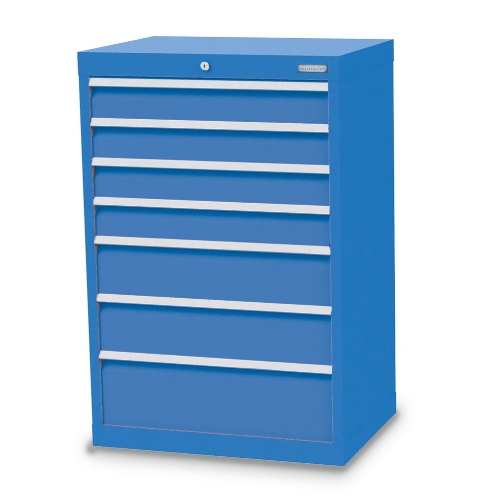 Imagen del producto: Armario con cajones Bedrunka+Hirth Profi, cajones 4x100 + 2x150 + 1x200 mm, H x A x F 1.019 x 680 x 500 mm, azul luminoso, azul luminoso