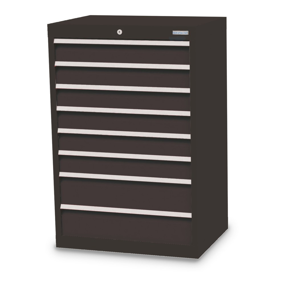 Imagen del producto: Armario con cajones Bedrunka+Hirth Profi, cajones 6x100+ 2x150 mm, H x A x F 1.019 x 680 x 500 mm, gris antracita, gris antracita