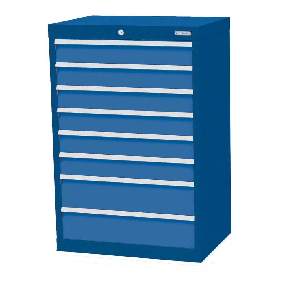 Imagen del producto: Armario con cajones Bedrunka+Hirth Profi, cajones 6x100+ 2x150 mm, H x A x F 1.019 x 680 x 500 mm, azul genciana, azul luminoso