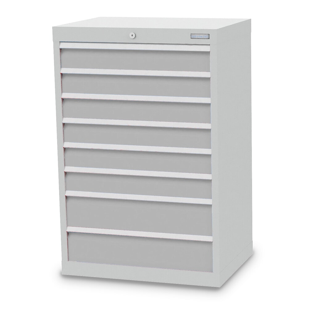 Armario con cajones Bedrunka+Hirth Profi, cajones 6x100+ 2x150 mm, H x A x F 1.019 x 680 x 500 mm