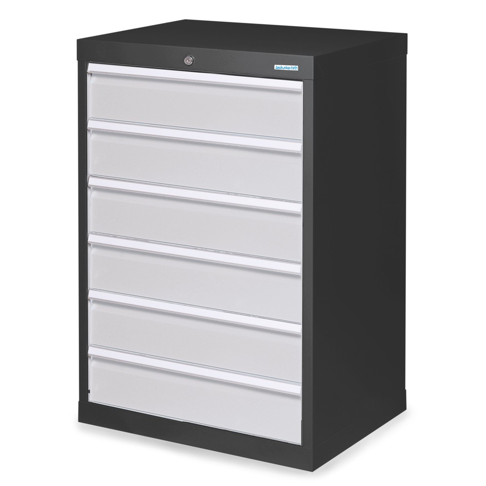 Imagen del producto: Armario con cajones Bedrunka+Hirth Profi, cajones 6x150 mm, H x A x F 1.019 x 680 x 500 mm, gris antracita, gris luminoso