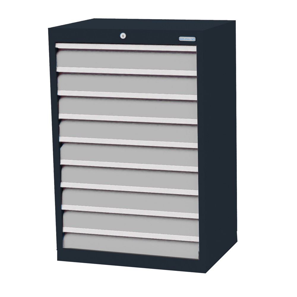 Imagen del producto: Armario con cajones Bedrunka+Hirth Profi, cajones 9x100 mm, H x A x F 1.019 x 680 x 500 mm, gris antracita, gris luminoso