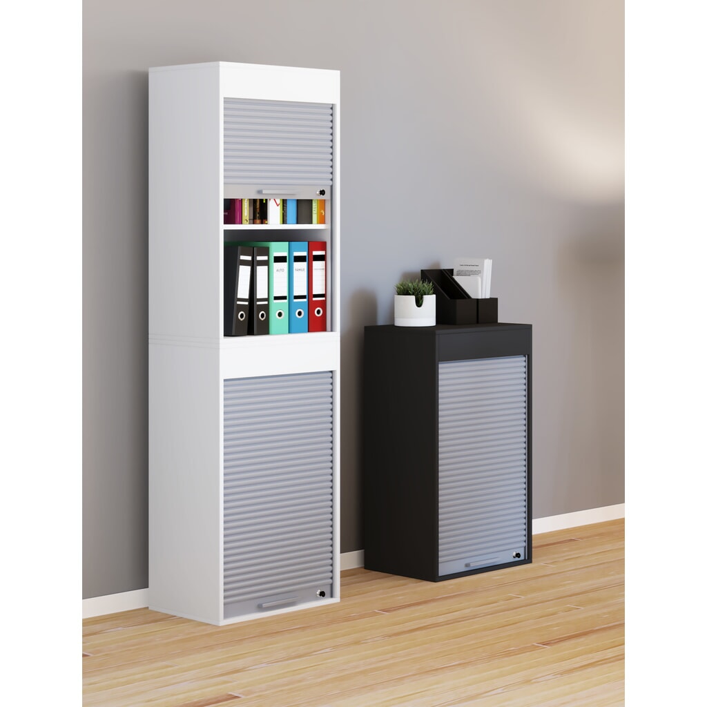 Número de imagen del producto 2: Armario de oficina Aktos XL, gris