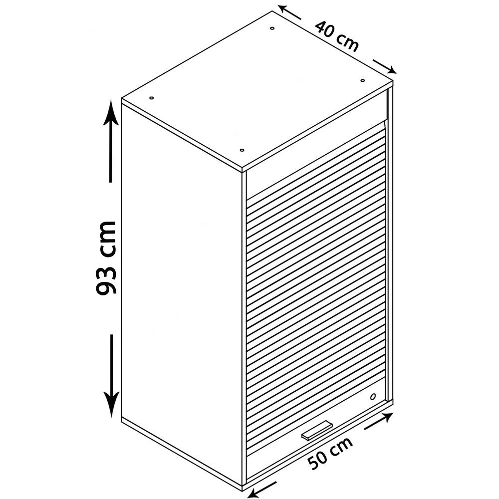Número de imagen del producto 3: Armario de oficina Aktos L, gris