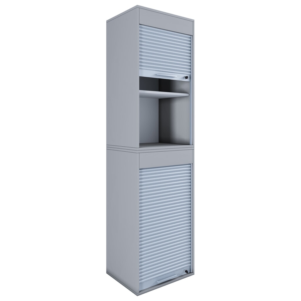 Armario de oficina Aktos XL, gris Número de imagen del producto 1: Armario de oficina Aktos XL, gris