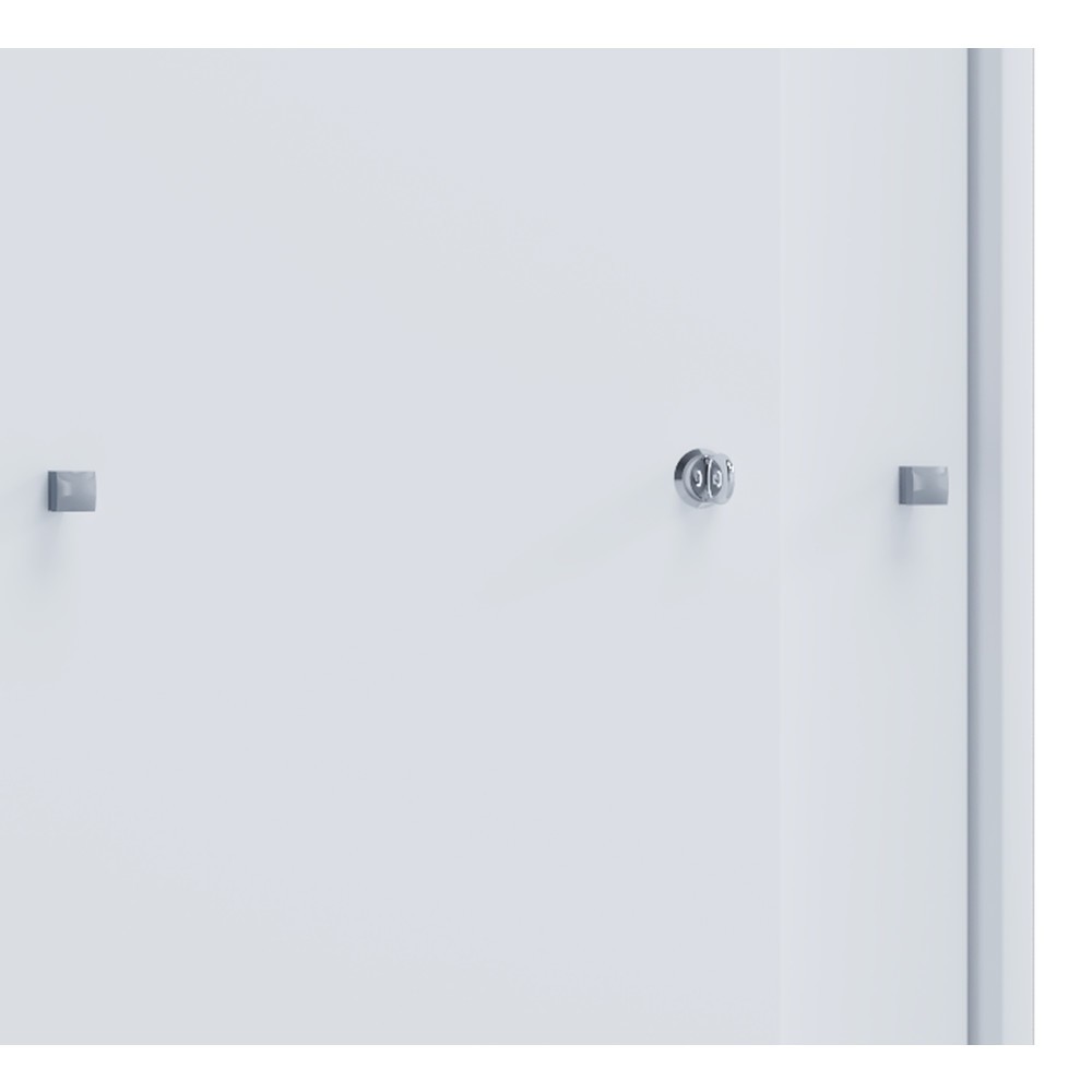 Número de imagen del producto 3: Lona - Armario de oficina con puertas correderas, 3 compartimentos, alto H x An x F 1,1110 x 700 x 400 mm, color blanco