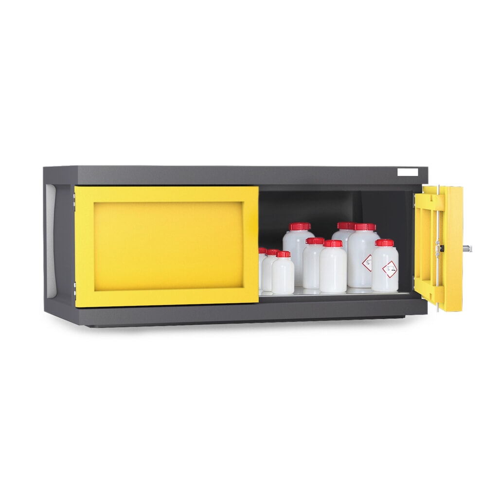 Imagen del producto: Denios armario colgante para productos químicos de PE, Al x An x F 515 x 1.225 x 640 mm, 1 rejilla galvanizada