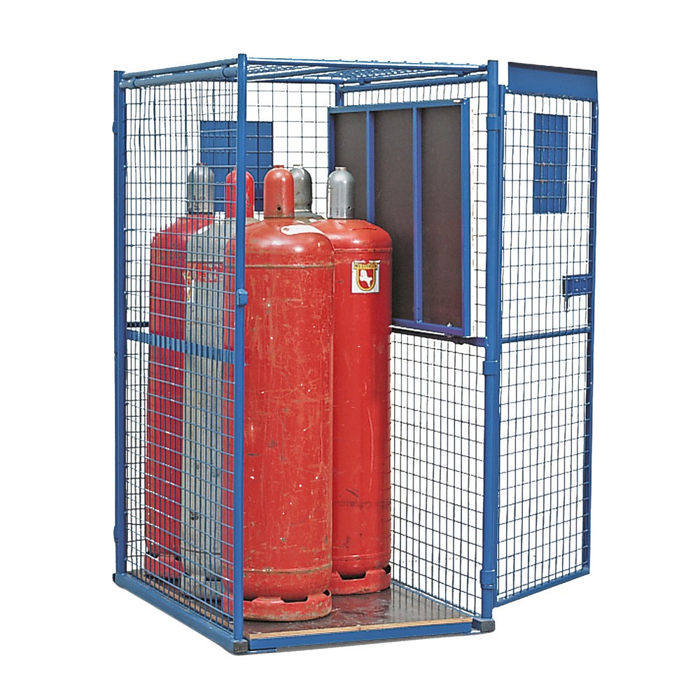 Imagen del producto: Armario enrejado para bombonas de gas, de 1 puerta, H x A x F 1.670 x 790 x 1.180 mm