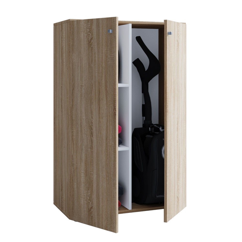 Número de imagen del producto 1: Armario escobero Lona Mini con puertas, roble Sonoma