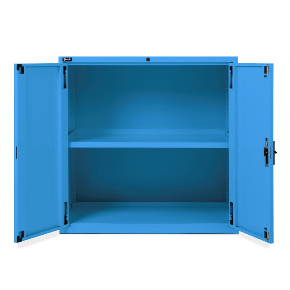 Número de imagen del producto 2: Armario Fami MASTER con puertas batientes, 1.000 x 1.020 x 726 mm (alto x ancho x fondo), azul claro