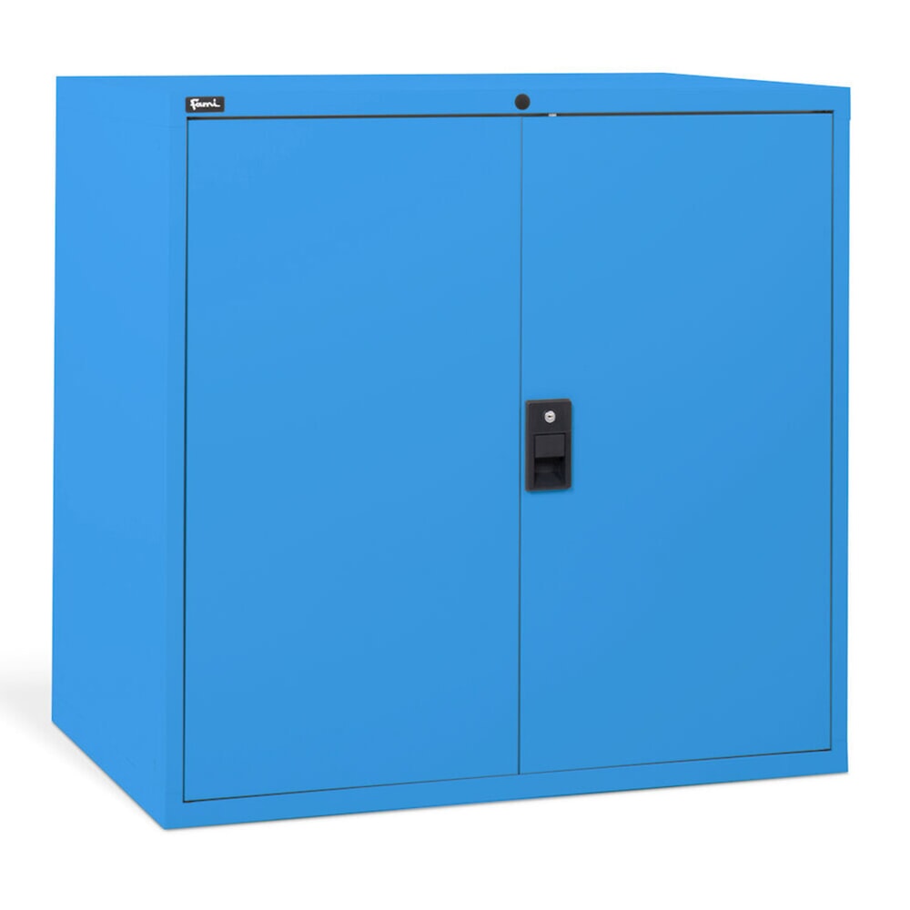 Número de imagen del producto 3: Armario Fami MASTER con puertas batientes, 1.000 x 1.020 x 726 mm (alto x ancho x fondo), azul claro