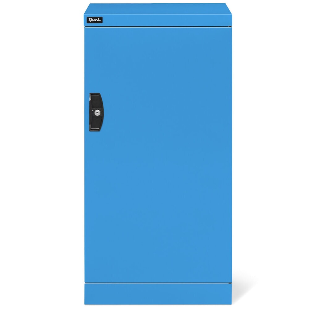 Número de imagen del producto 2: Armario Fami PERFOM con puertas batientes, 1 cajón, 1.000 x 512 x 555 mm (alto x ancho x fondo), azul claro