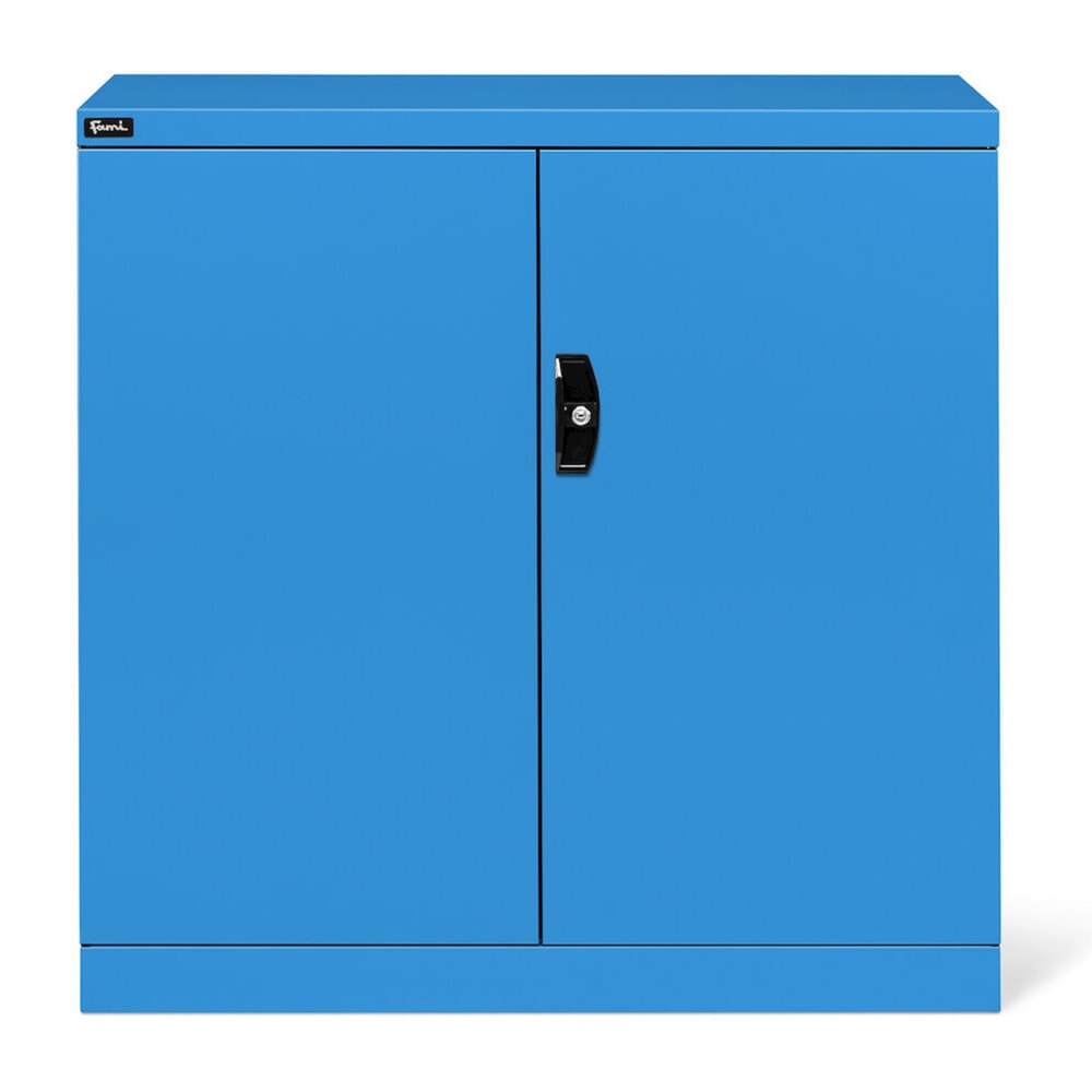 Número de imagen del producto 2: Armario Fami PERFOM con puertas batientes, 2 baldas, 1.000 x 1.023 x 555 mm (alto x ancho x fondo), azul claro