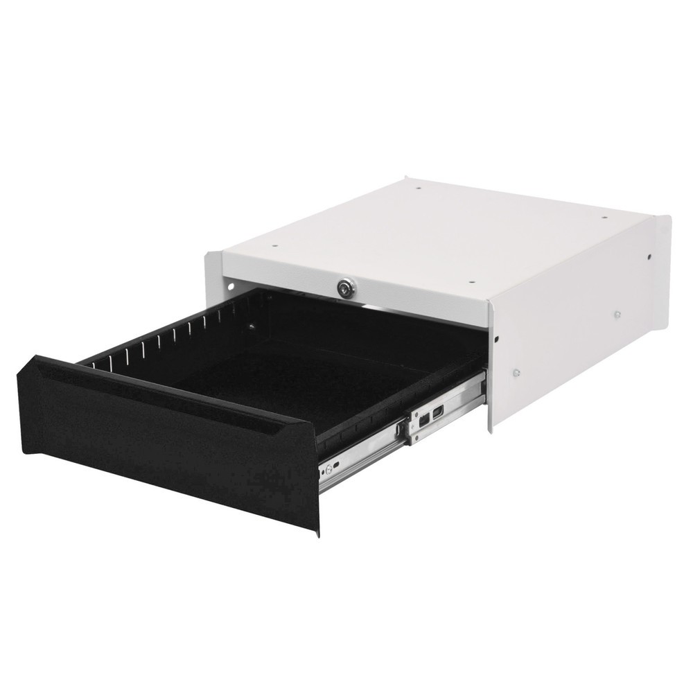 Número de imagen del producto 1: Armario inferior Bedrunka+Hirth con 1 cajón para mesa de sistema de puestos de trabajo, H x A x F 140 x 370 x 400 mm, negro intenso