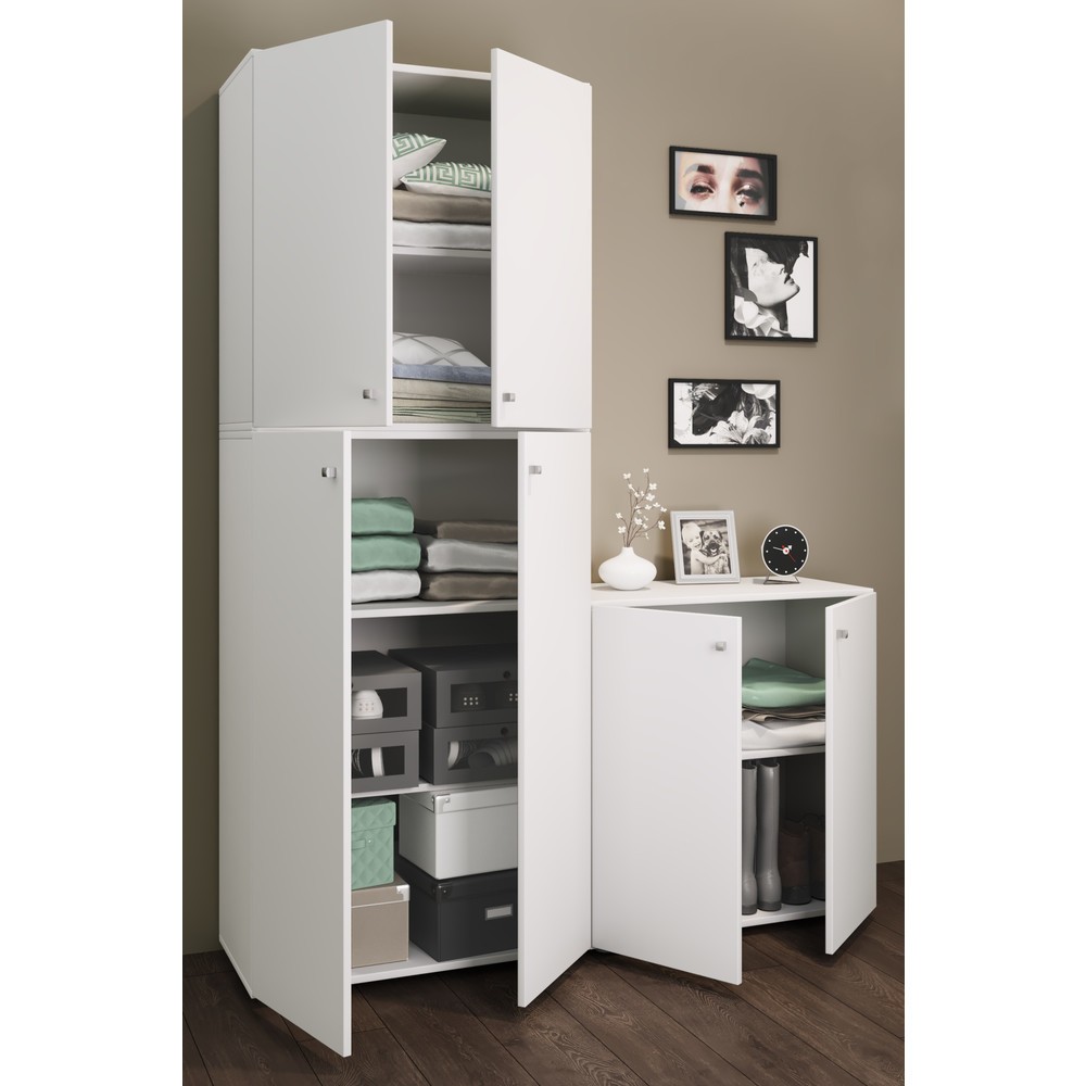 Número de imagen del producto 2: Armario Lona XXL con puertas batientes, blanco