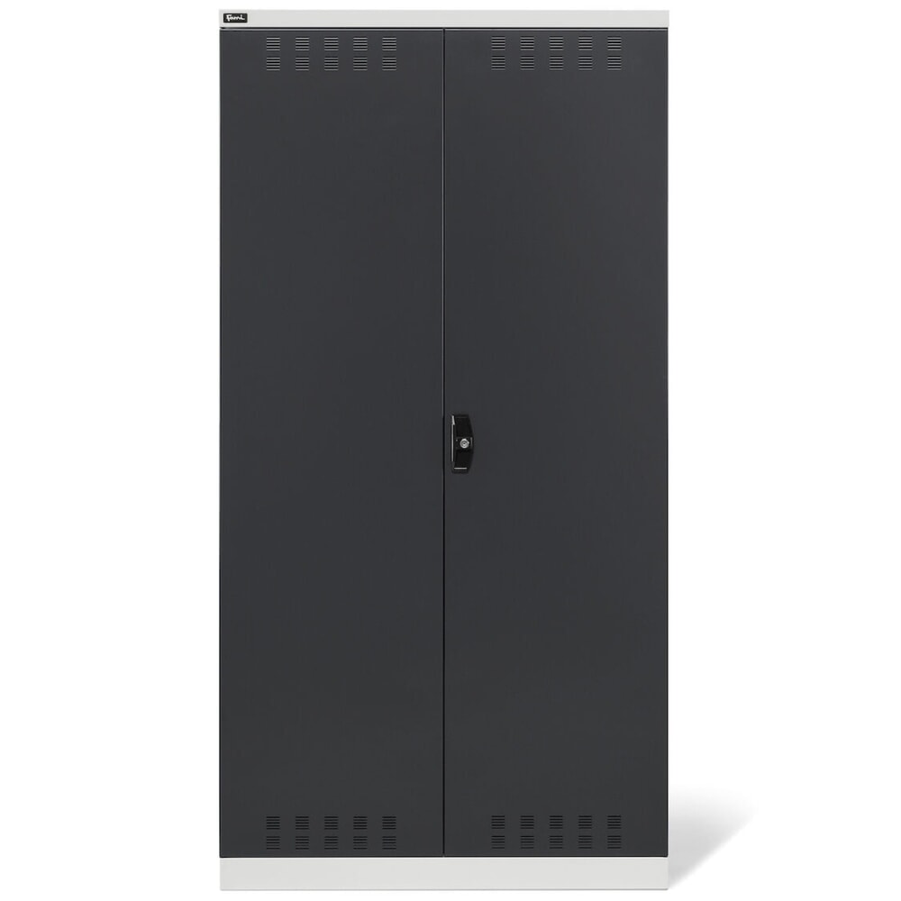 Número de imagen del producto 2: Armario multiusos Fami PERFOM, esterilla antisuciedad, 3 baldas, 2.000 x 1.023 x 726 mm (alto x ancho x fondo), gris claro, antracita