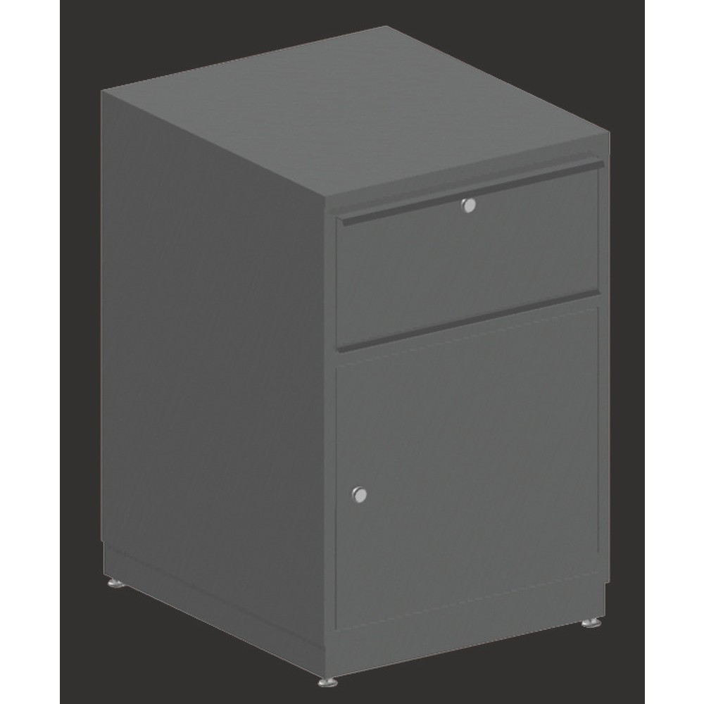 Número de imagen del producto 2: armario onera para sistema de mesa de embalaje, 1 módulo con cajones, 1 puerta