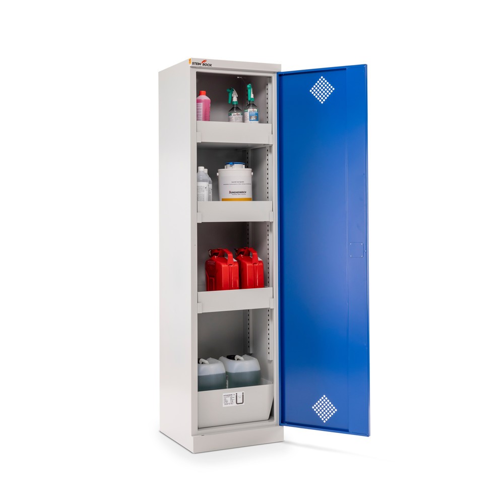 Número de imagen del producto 6: Armario para productos químicos y tóxicos Steinbock®, 4 cubetas, H x A x F 1.950 x 500 x 500 mm
