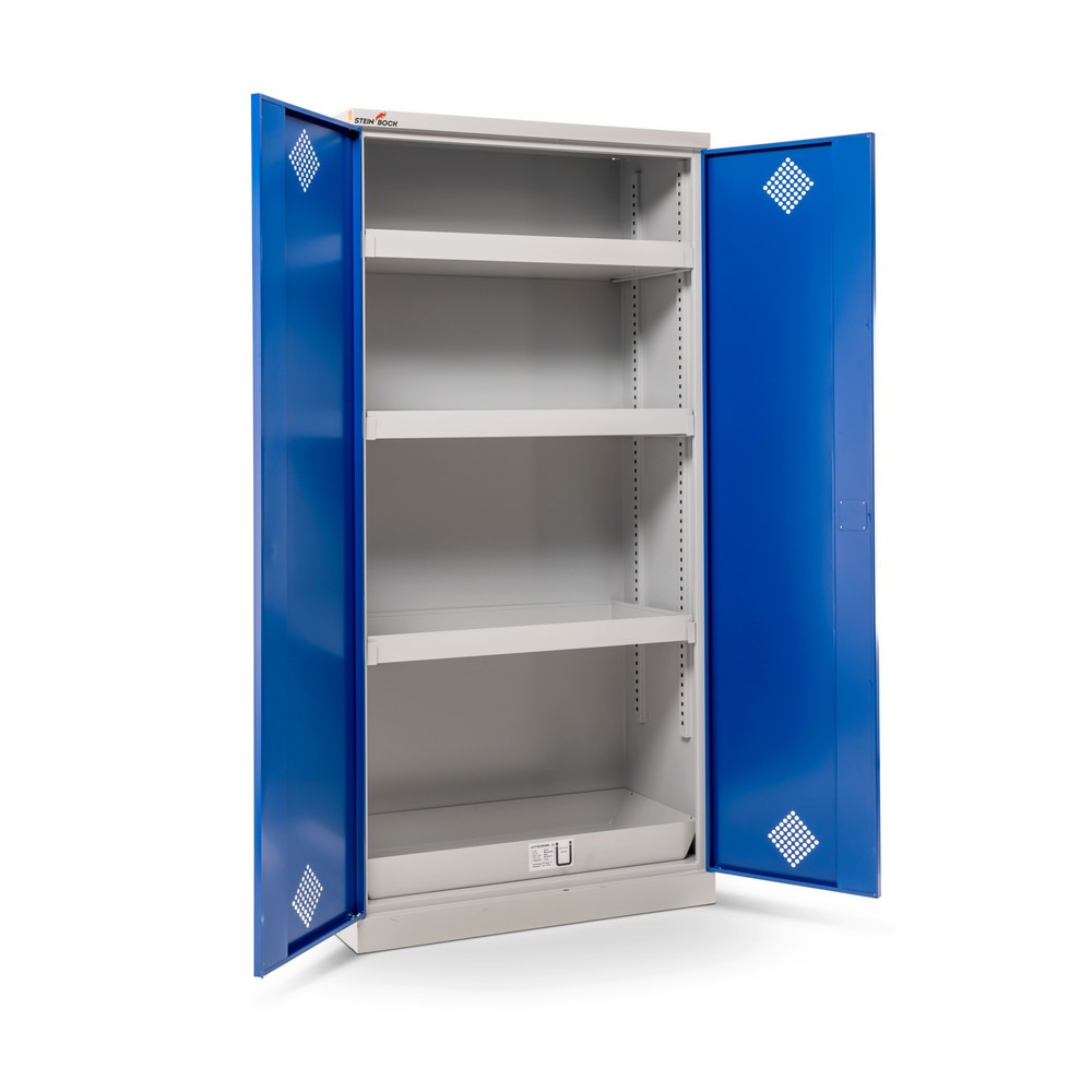 Número de imagen del producto 10: Armario para productos químicos y tóxicos Steinbock®, 4 cubetas, H x A x F 1.950 x 950 x 500 mm