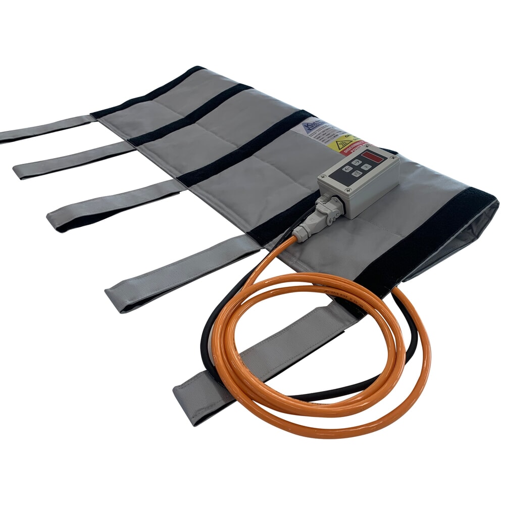 Número de imagen del producto 1: Kuhlmann camisa térmica para cables de alta tensión, 230 V con regulador de temperatura 0-90 °C, 750 W, longitud 1 m