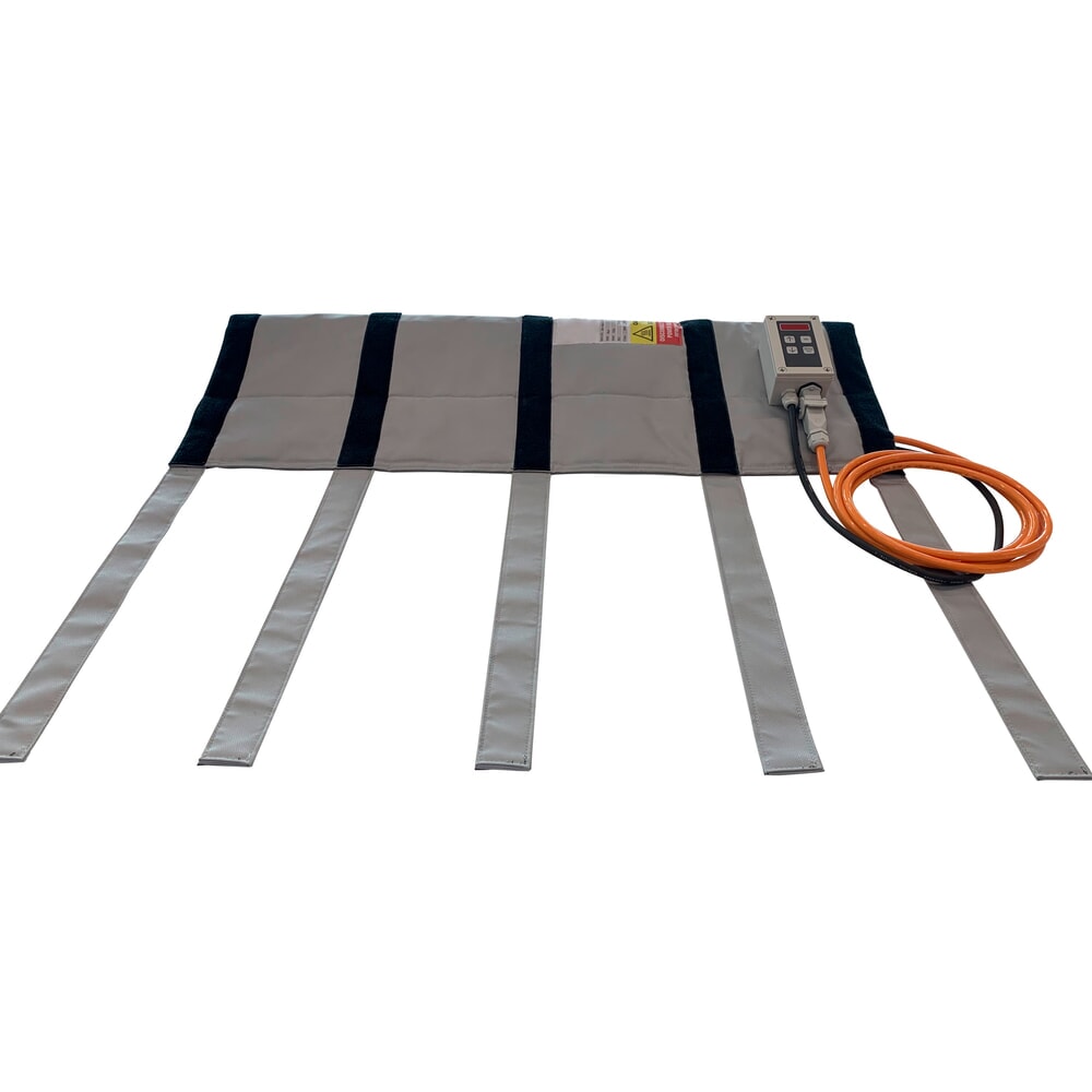 Número de imagen del producto 2: Kuhlmann camisa térmica para cables de alta tensión, 230 V con regulador de temperatura 0-90 °C, 750 W, longitud 1 m