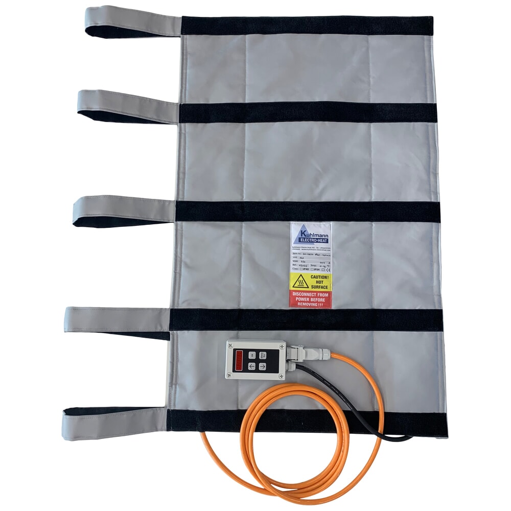 Número de imagen del producto 3: Kuhlmann camisa térmica para cables de alta tensión, 230 V con regulador de temperatura 0-90 °C, 750 W, longitud 1 m