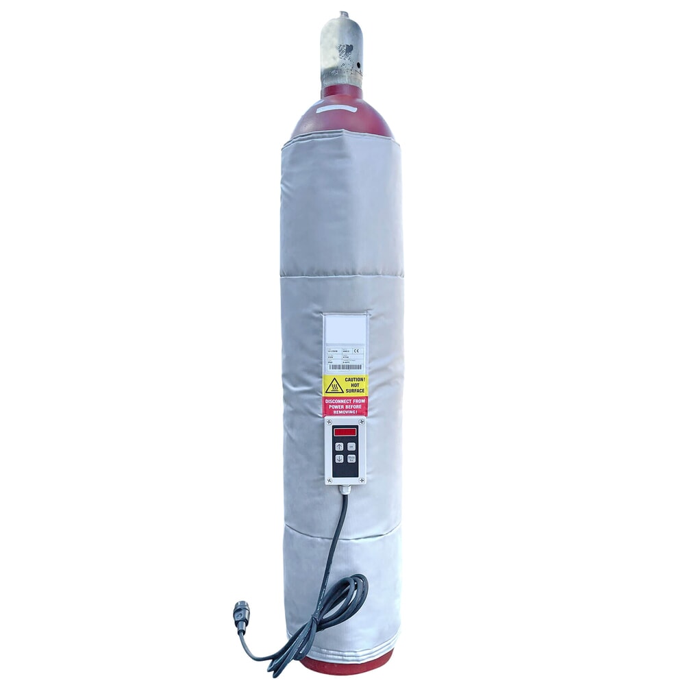 Imagen del producto: Kuhlmann manga calefactora para bombonas de gas (10 l), 230 V, 161 W, con regulador digital de temperatura 0 - 40 ºC