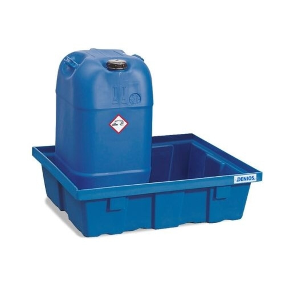 Imagen del producto: Denios bordillo para pequeños recipientes classic-line de PE, capacidad 60 l, sin rejilla galvanizada
