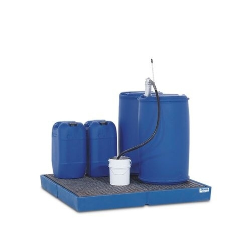 Imagen del producto: Denios bordillo para suelo classic-line de un solo elemento de PE, con rejilla de PE, HxAxF 150 x 1500 x 1500 mm