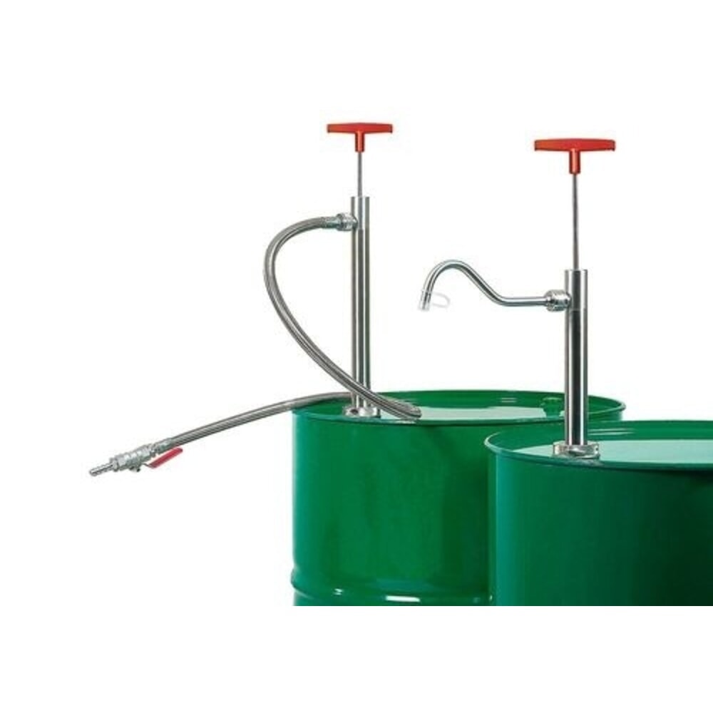 Número de imagen del producto 1: Denios bomba para bidón de acero inoxidable con tubo de salida, profundidad de inmersión de 910 mm