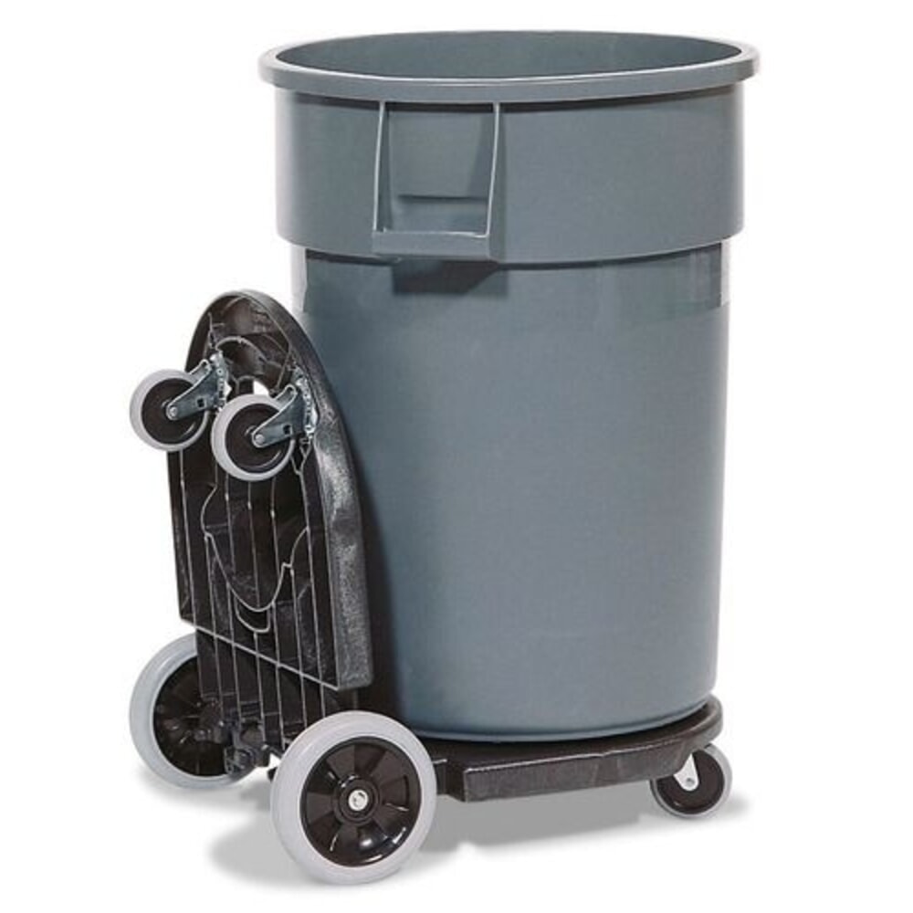 Número de imagen del producto 1: Denios contenedor de reciclaje y vehículo de almacenamiento y evacuación de residuos DENSORB® con 2 contenedores (120 y 170 l)