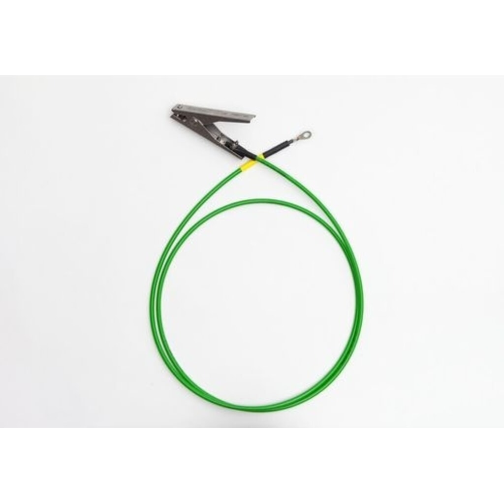 Denios cable de toma a tierra con 1 pinza de puesta a tierra / 1 terminal de cable de anillo, aislamiento y certificado ATEX, 2 m Imagen del producto: Denios cable de toma a tierra con 1 pinza de puesta a tierra / 1 terminal de cable de anillo, aislamiento y certificado ATEX, 2 m