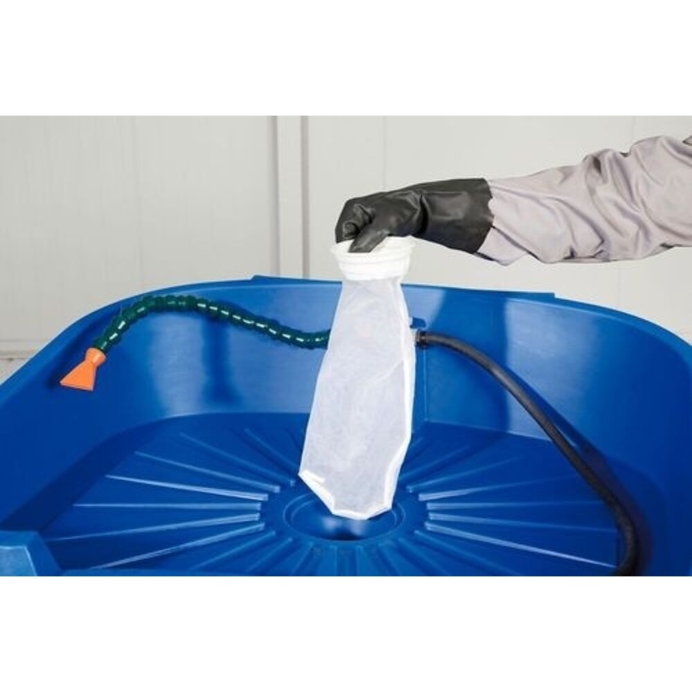 Número de imagen del producto 1: Bolsa filtrante para desagüe de cubeta Denios en el fregadero de lavado con cepillo, 10" 50 µ