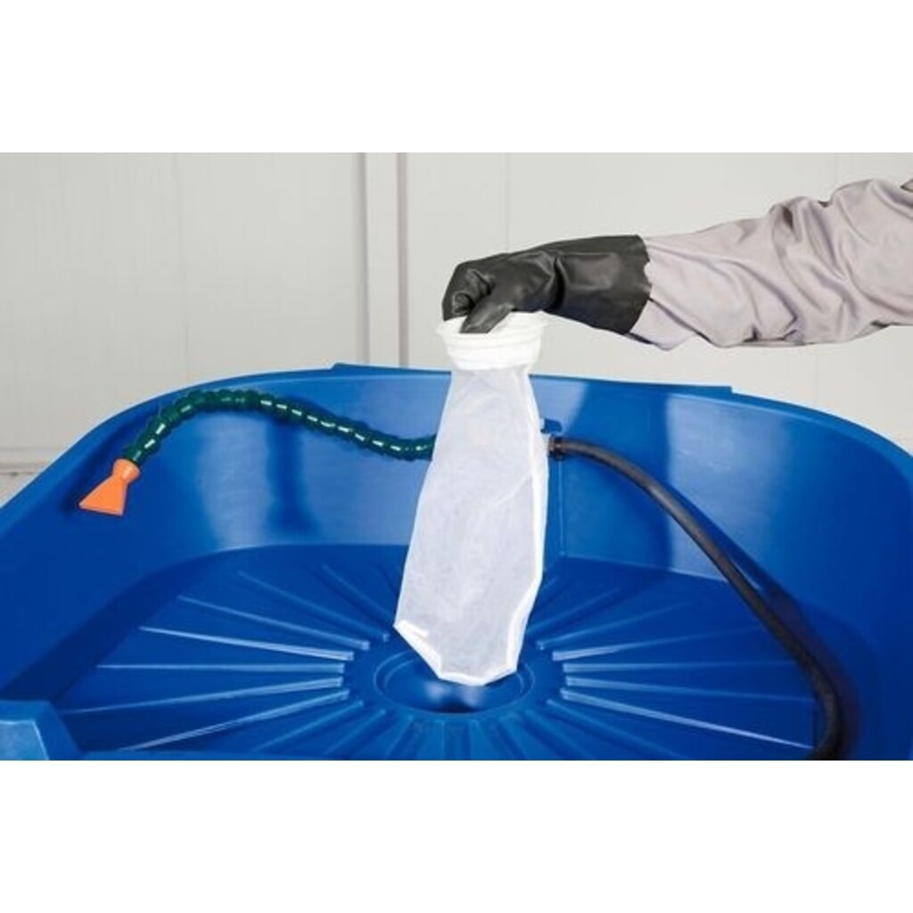 Imagen del producto: Bolsa filtrante para desagüe de cubeta Denios en el fregadero de lavado con cepillo, 10" 50 µ