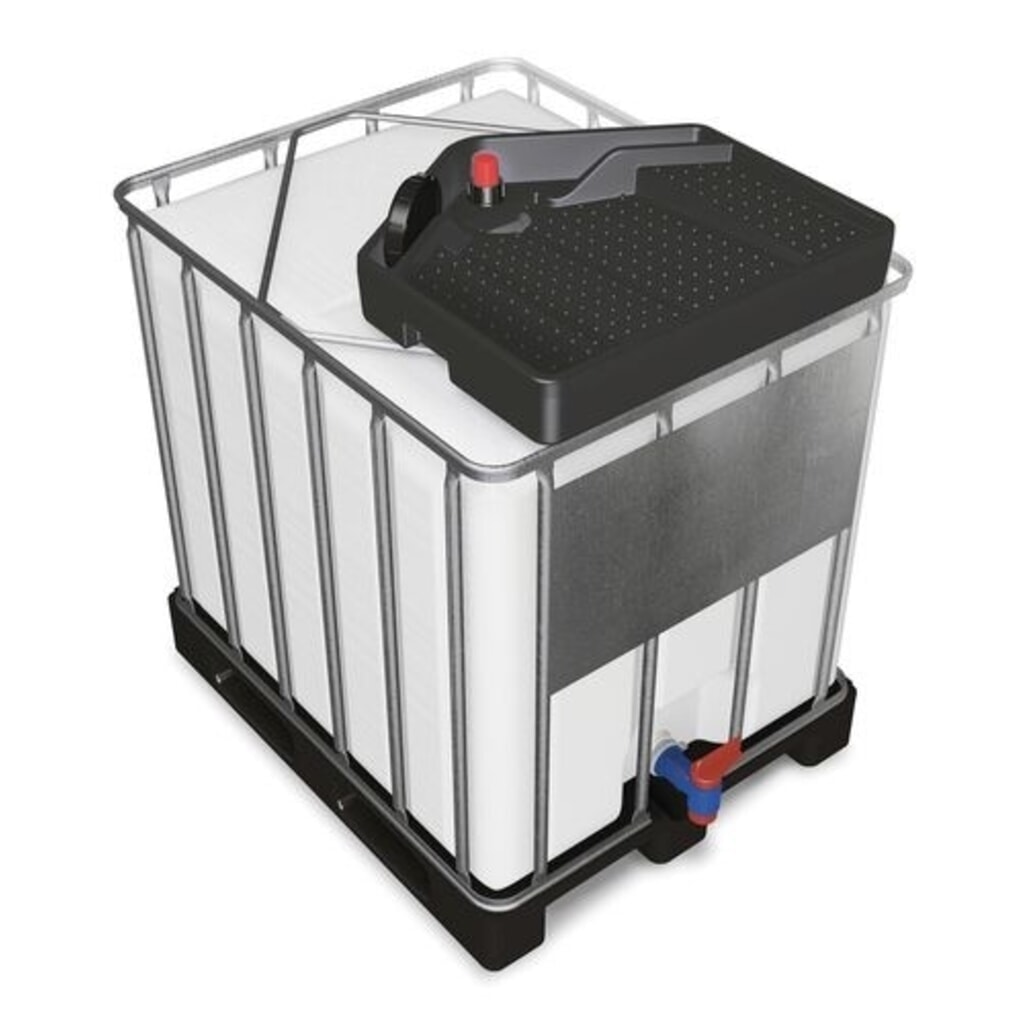 Denios embudo para bidón IBC FALCON de PE, 15 l, cuadrado, abertura de drenaje Ø 145 mm Imagen del producto: Denios embudo para bidón IBC FALCON de PE, 15 l, cuadrado, abertura de drenaje Ø 145 mm