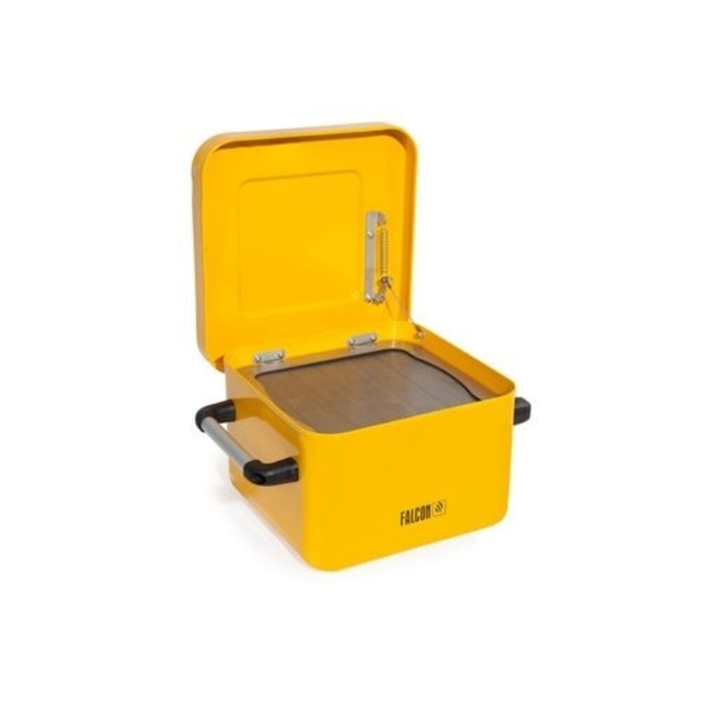 Número de imagen del producto 1: Denios limpiador de piezas pequeñas FALCON de acero, conexión a tierra, pintado, con cesta de inmersión, 10 l