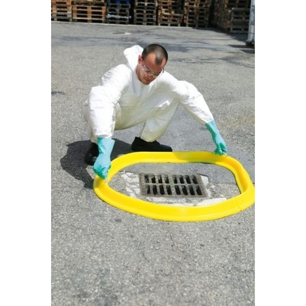 Número de imagen del producto 1: Denios protección de alcantarillado barrera de contención flexible en forma de serpentina, 2000 mm de longitud, 100 mm mm de altura