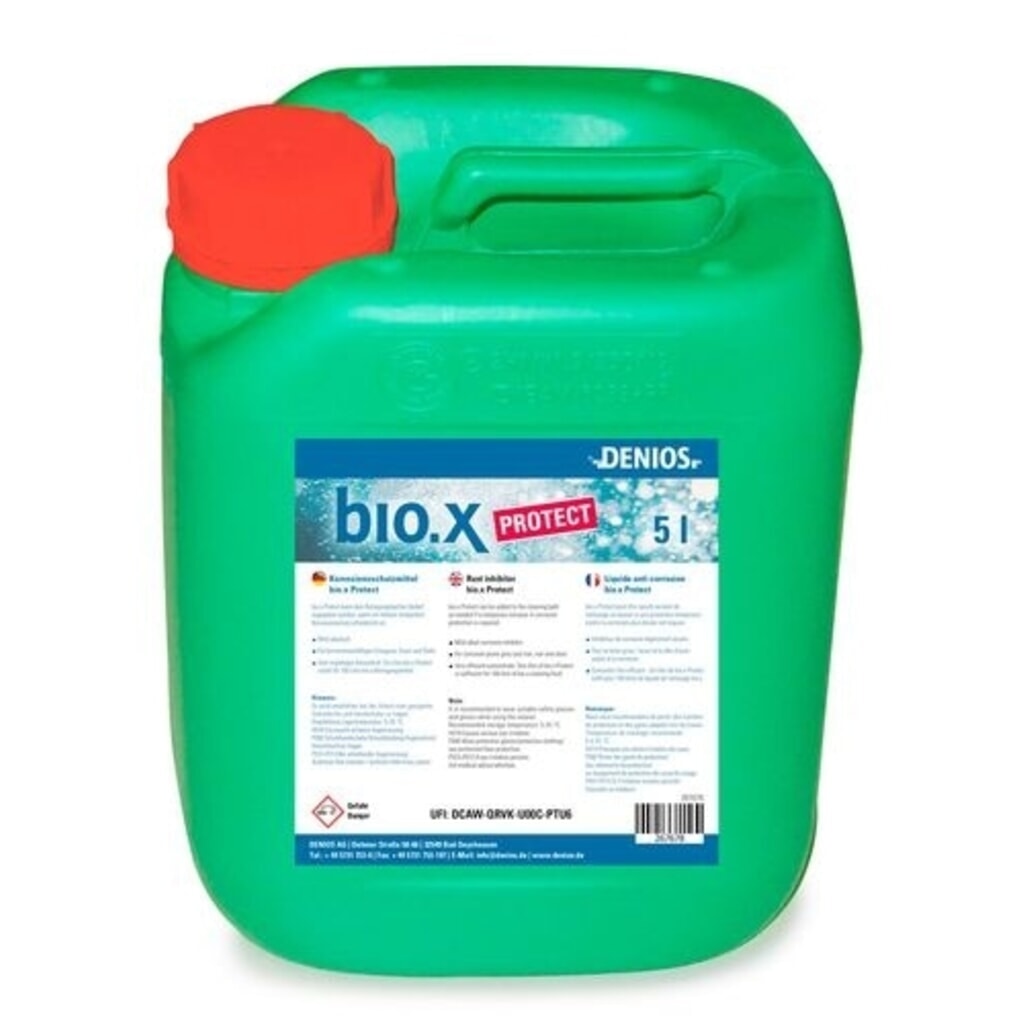 Imagen del producto: Denios protector anticorrosión bio.x Protect, 5 l, aditivo para baños de limpieza bio.x