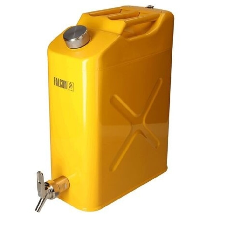 Denios bidón de seguridad FALCON de acero pintado, con grifo dosificador fino, EPDM, 20 l Imagen del producto: Denios bidón de seguridad FALCON de acero pintado, con grifo dosificador fino, EPDM, 20 l
