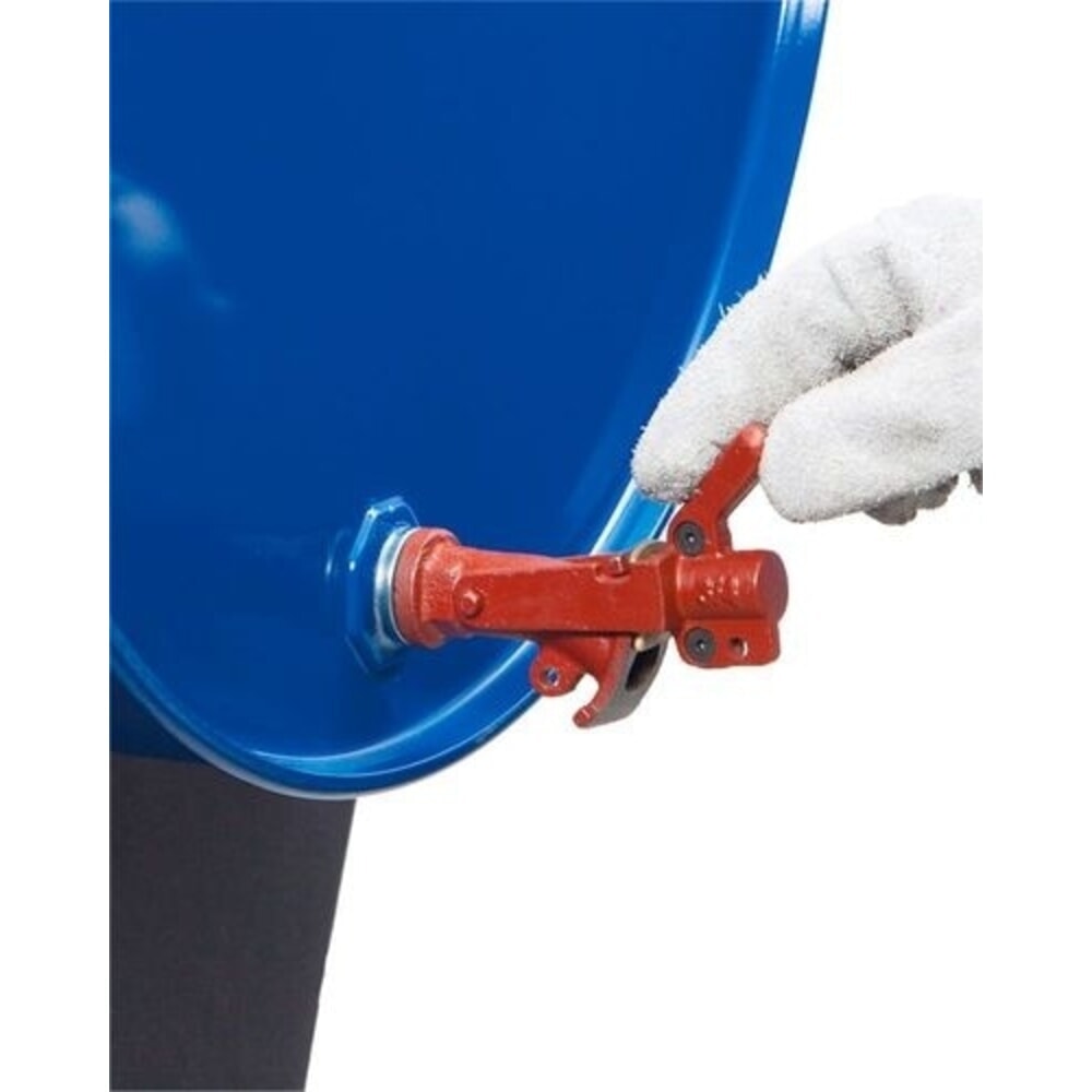 Número de imagen del producto 2: Denios grifo para bidón de hierro fundido con placa de bloqueo de latón, diámetro de rosca de 3/4 pulgadas