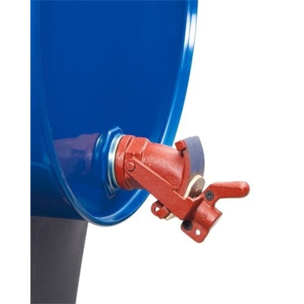 Número de imagen del producto 2: Denios grifo para bidón de hierro fundido con placa de bloqueo de latón, diámetro de rosca de 2 pulgadas