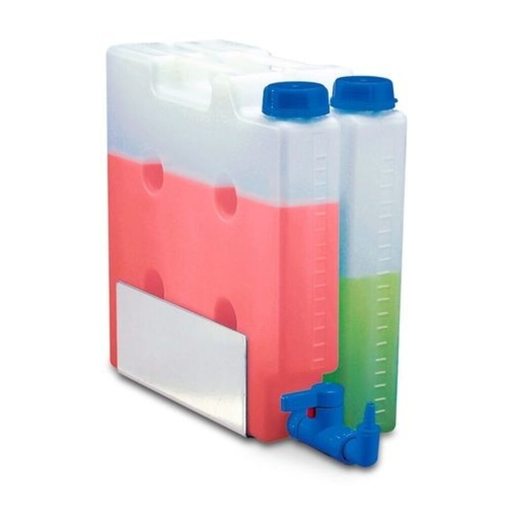 Número de imagen del producto 2: Denios bidón ahorrador de espacio de polipropileno (PP) transparente, volumen 5 l, sin pico roscado