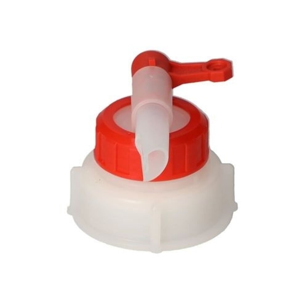 Número de imagen del producto 3: Denios grifo de plástico, apto para uso alimentario, resistente a los ácidos AH 51, diámetro de rosca 55 mm